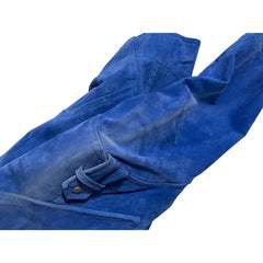 SL8 BlankNYC Blue Suede Leather Moto Jacket - PRE-OWNED