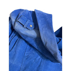 SL8 BlankNYC Blue Suede Leather Moto Jacket - PRE-OWNED