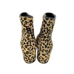 Via Spiga Animal Print Calf Hair Leather Ankle Booties