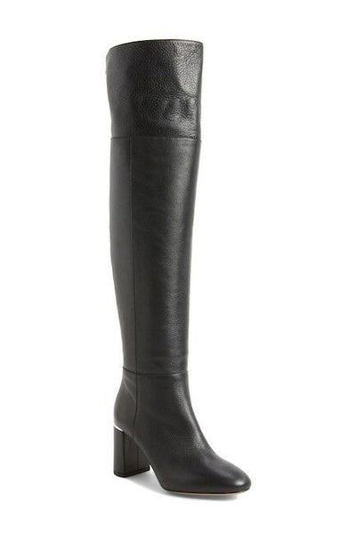 Lewit Renata Black Leather Over the Knee Boots