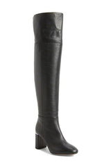 Lewit Renata Black Leather Over the Knee Boots