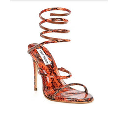 Steve Madden Exotica Snake Print Leather Pump Ankle Strap