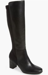 Paul Green Belmont Leather Knee High Black Boots