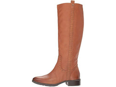 Sam Edelman Soft Studded Leather Riding Boot Whiskey Brown