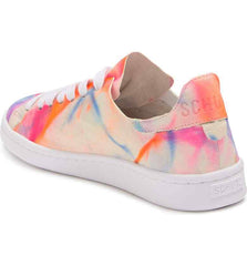 Schutz Tie Dye Neon Soft Suede Leather Sneakers