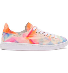 Schutz Tie Dye Neon Soft Suede Leather Sneakers