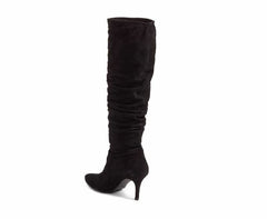 Stuart Weitzman Lafayette Knee High Black Suede Slouch Boots