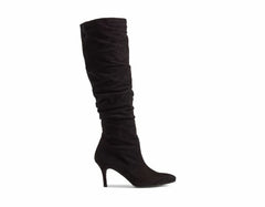 Stuart Weitzman Lafayette Knee High Black Suede Slouch Boots