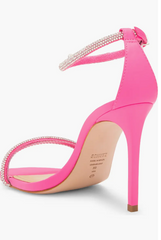Schutz Fabienne Glam Crystal Embellished High Heel Sandals