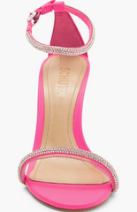 Schutz Fabienne Glam Crystal Embellished High Heel Sandals