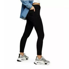 Topshop Jamie High Rise Stretch Denim Black Skinny Jeans