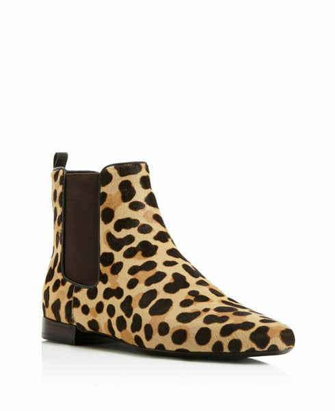 Tory Burch Leopard Print Calf-Hair Chelsea Ankle Booties