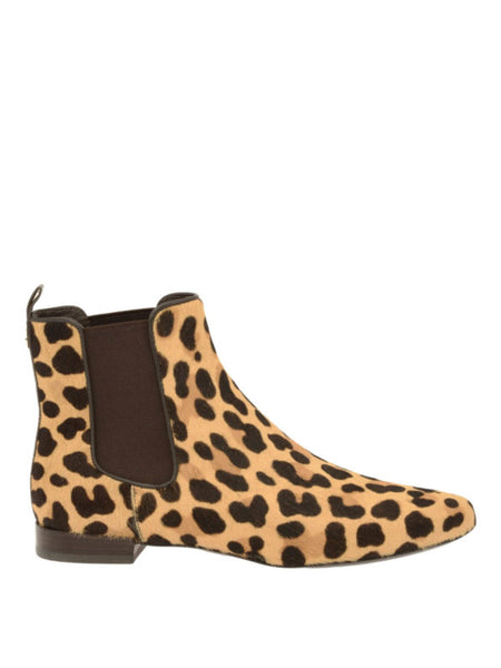 Tory Burch Leopard Print Calf-Hair Chelsea Ankle Booties