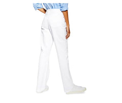 Topshop White Denim High Rise Straight Leg Retro Dad Jeans