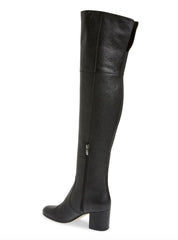 Via Spiga Finlay Black Leather Tall Over The Knee Boots