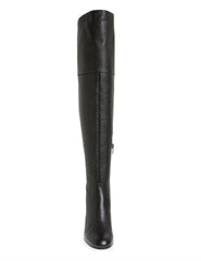 Via Spiga Finlay Black Leather Tall Over The Knee Boots