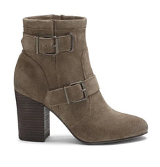 Vince Camuto Simlee Grey Wild Mushroom Suede Leather Ankle Boots