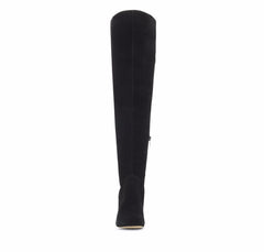 Vince Camuto Cherline Black Suede Leather Over the Knee Boots