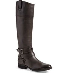Vince Camuto Grey Leather Tall Riding Boots