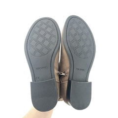 Vionic Logan Round-Toe Buckle Accent Ankle Booties - Store Display