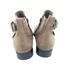 Vionic Logan Round-Toe Buckle Accent Ankle Booties - Store Display