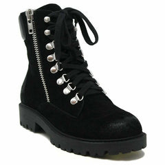 Charles By Charles David Rocky Suede Leather Ankle Combat Boots