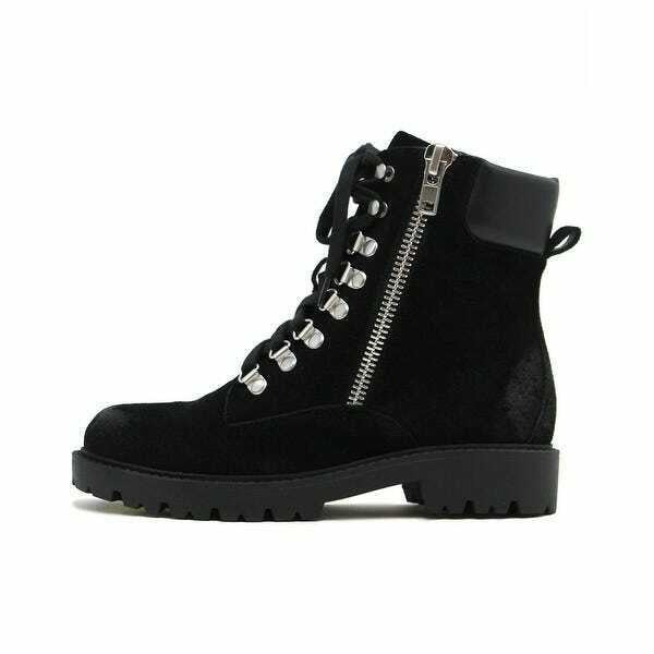 Charles By Charles David Rocky Suede Leather Ankle Combat Boots
