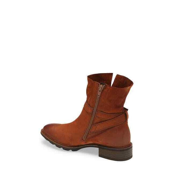 Paul Green Denver Brown Suede Leather Belted Biker Boots
