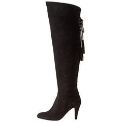Vince Camuto Cherline Black Suede Leather Over the Knee Boots