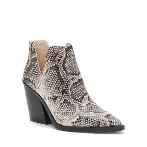 Vince Camuto Gigietta Ash Snakeskin Ankle Boots
