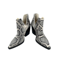 Vince Camuto Gigietta Ash Snakeskin Ankle Boots