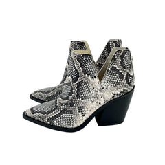 Vince Camuto Gigietta Ash Snakeskin Ankle Boots