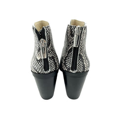 Vince Camuto Gigietta Ash Snakeskin Ankle Boots