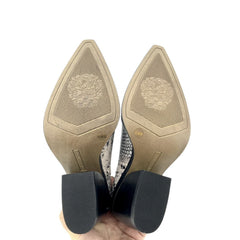 Vince Camuto Gigietta Ash Snakeskin Ankle Boots
