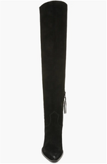 Sam Edelman Julee Black Suede Leather Over the Knee Boots