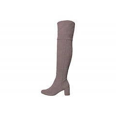 Taryn Rose Catherine Gray Suede Leather Over The Knee Boots